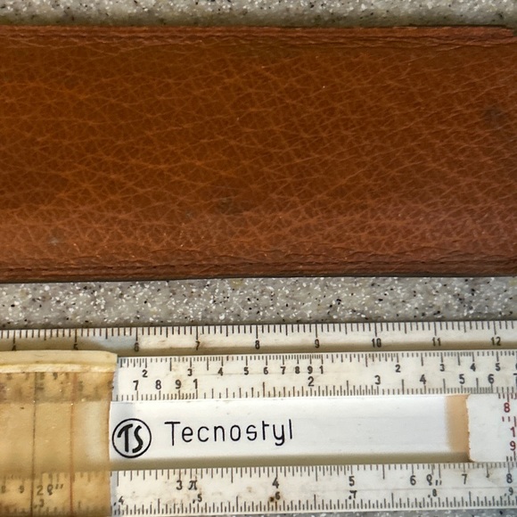 Vintage Tecnostyl slide rule Leather Case - Picture 2 of 3